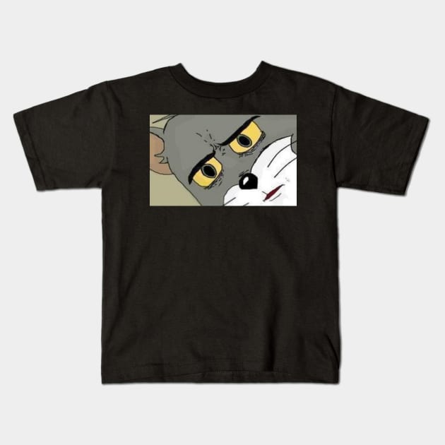 confused tom Kids T-Shirt by JWTimney